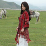 Shawl002-Retro ethnic style comfortable and breathable outer cloak large shawl - Image 2