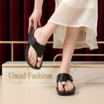 Women's Slip-On  Sandals with Thick Wedge Heel