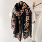 Scarf001-Ethnic style embroidered scarf - Image 3