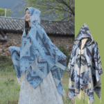 Shawl003-Bohemian ethnic style travel multi-purpose geometric shawl - Image 3