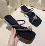 BOX099-Women's Box Heel - Umid Fashion