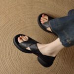 BOX112-Women's Box Heel - Umid Fashion