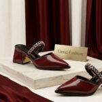 BOX122-Women's Box Heel - Umid Fashion