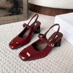 BOX121-Women's Box Heel - Umid Fashion