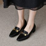 BOX105-Women's Box Heel - Umid Fashion